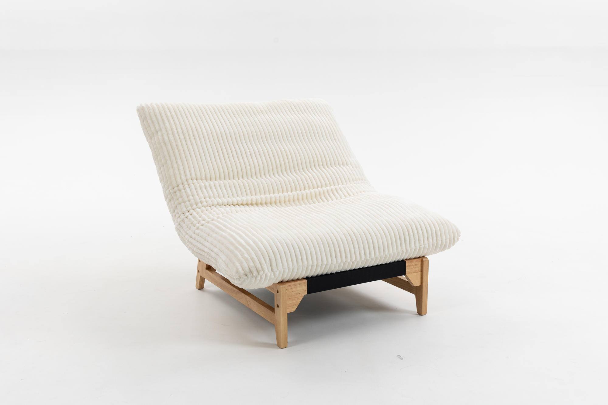 Alt View 7. Meqiodas - Bean bag chair for Adults ,Accent Armless Lazy Sofa, Casual Single Sofa, For Living Room And Bedroom - White.