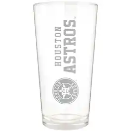 Great American Products - Houston Astros Etched 16oz. Vertical Rally Cry Pint Glass - Multicolor