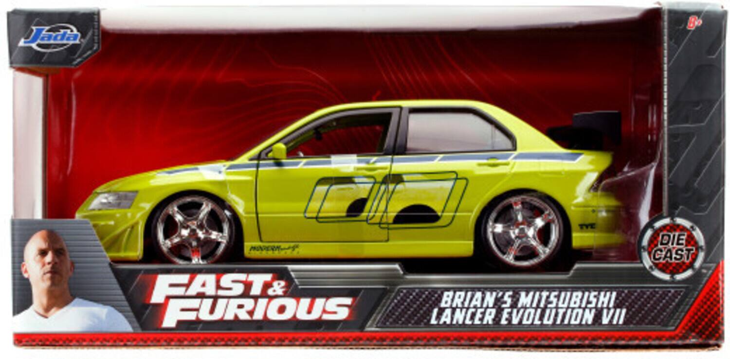 Jada  
FAST & FURIOUS  
BRIAN'S MITSUBISHI LANCER EVOLUTION VII  
DIE CAST