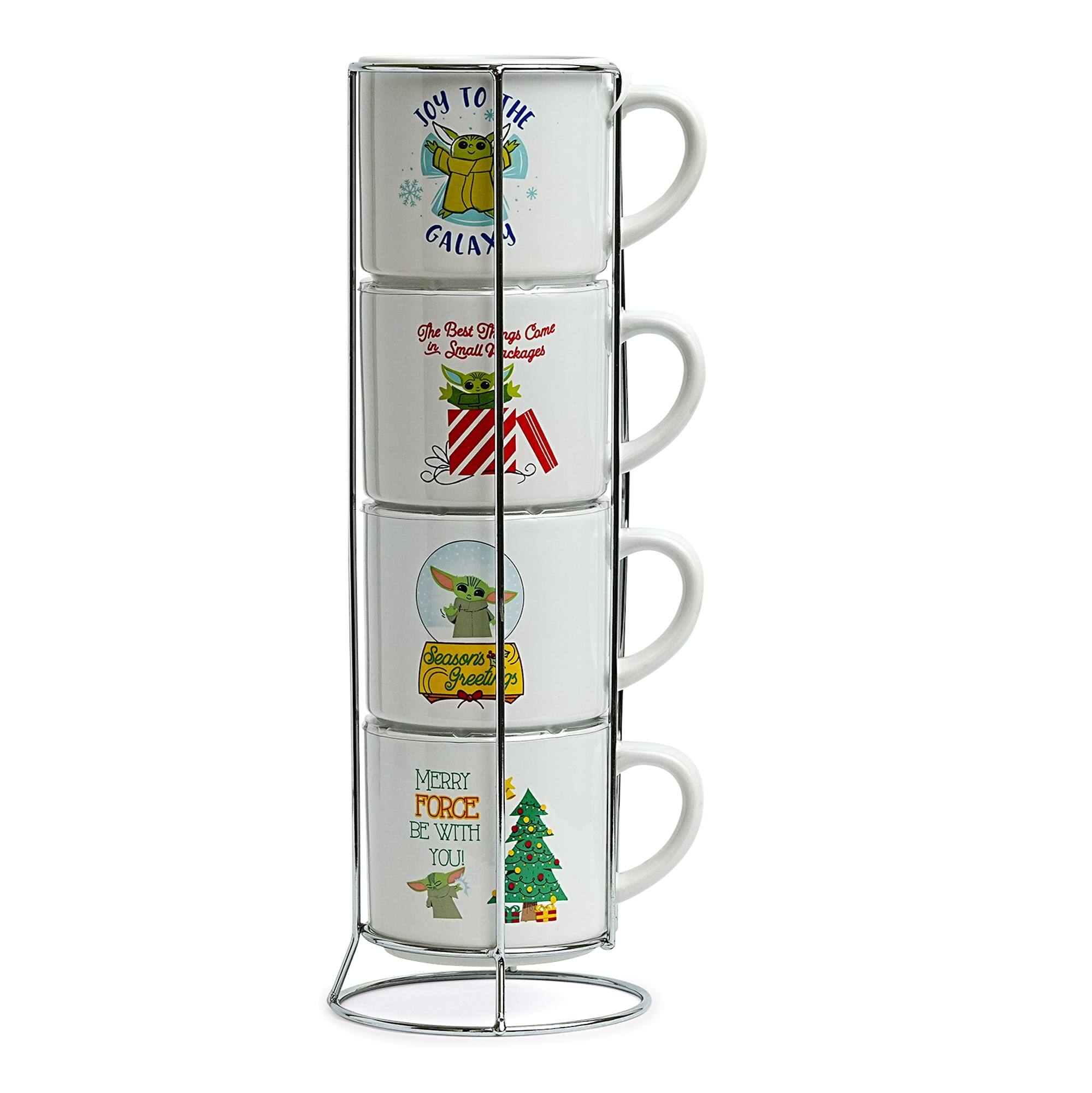 Star Wars - Grogu Holiday Cuteness 4-Piece 10oz Stackable Ceramic Mug Set - Multi-Colored price history on PriceWatchPro