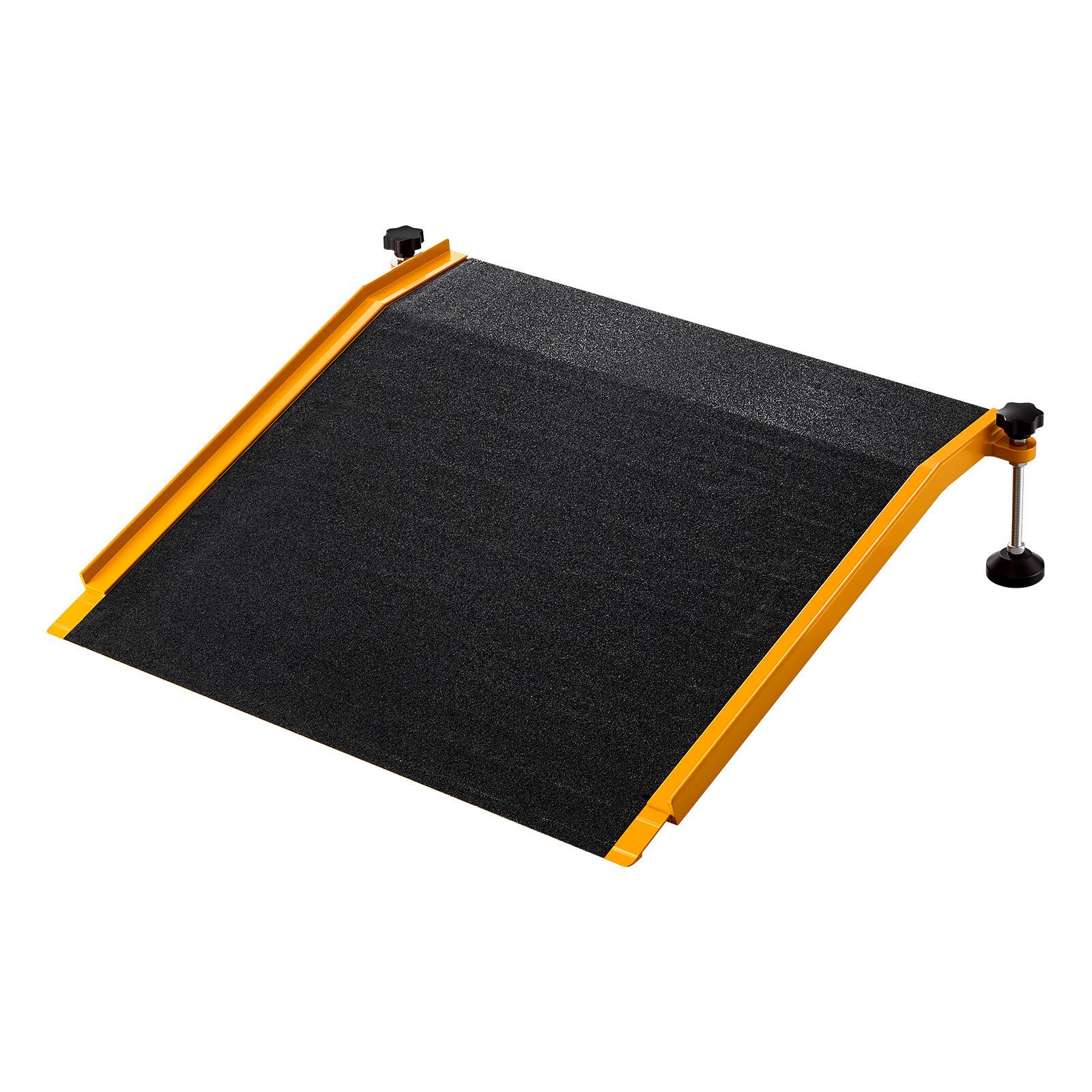 Alt View 5. VEVOR - Threshold Ramp for Doorways, 26.4 x 31.9 in, Platform Aluminum Wheelchair Ramp with Adjustable Height, Non-Slip Door - Black.