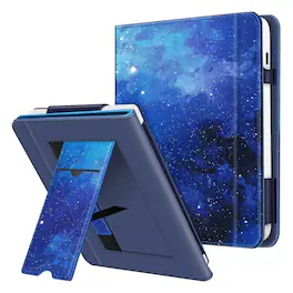 Kitcheniva - Leather Cover Stand Case For 7" Kobo Libra Colour (2024) / Kobo Libra 2 (2021) - Starry Sky