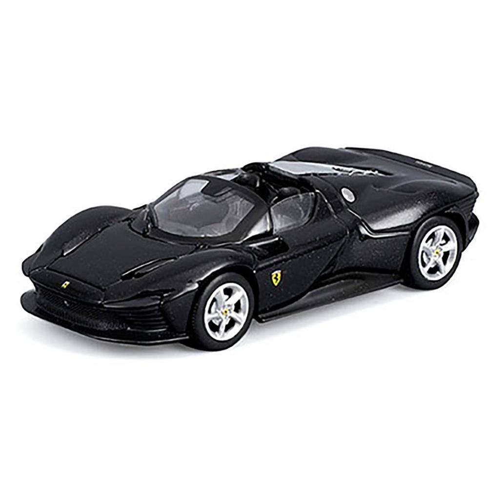 Angle. Maisto - Ferrari Daytona SP3 Black "Speed Icons" Series 1/64 Diecast Model Car by Maisto - Black.