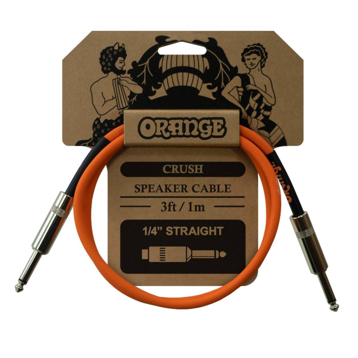 ORANGE CRUSH SPEAKER CABLE 3ft/1m 1/4" STRAIGHT