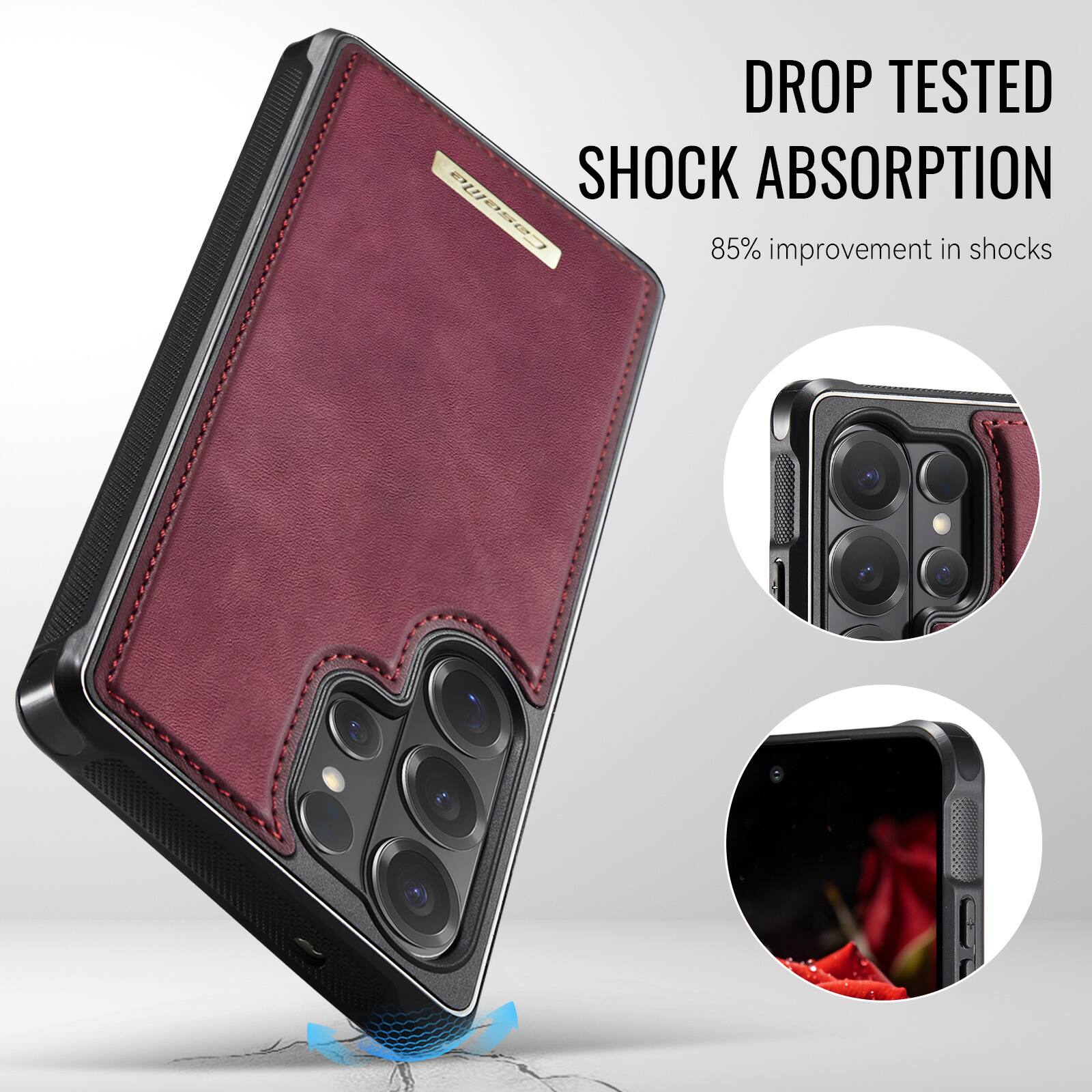 DROP TESTED SHOCK ABSORPTION  
85% improvement in shocks