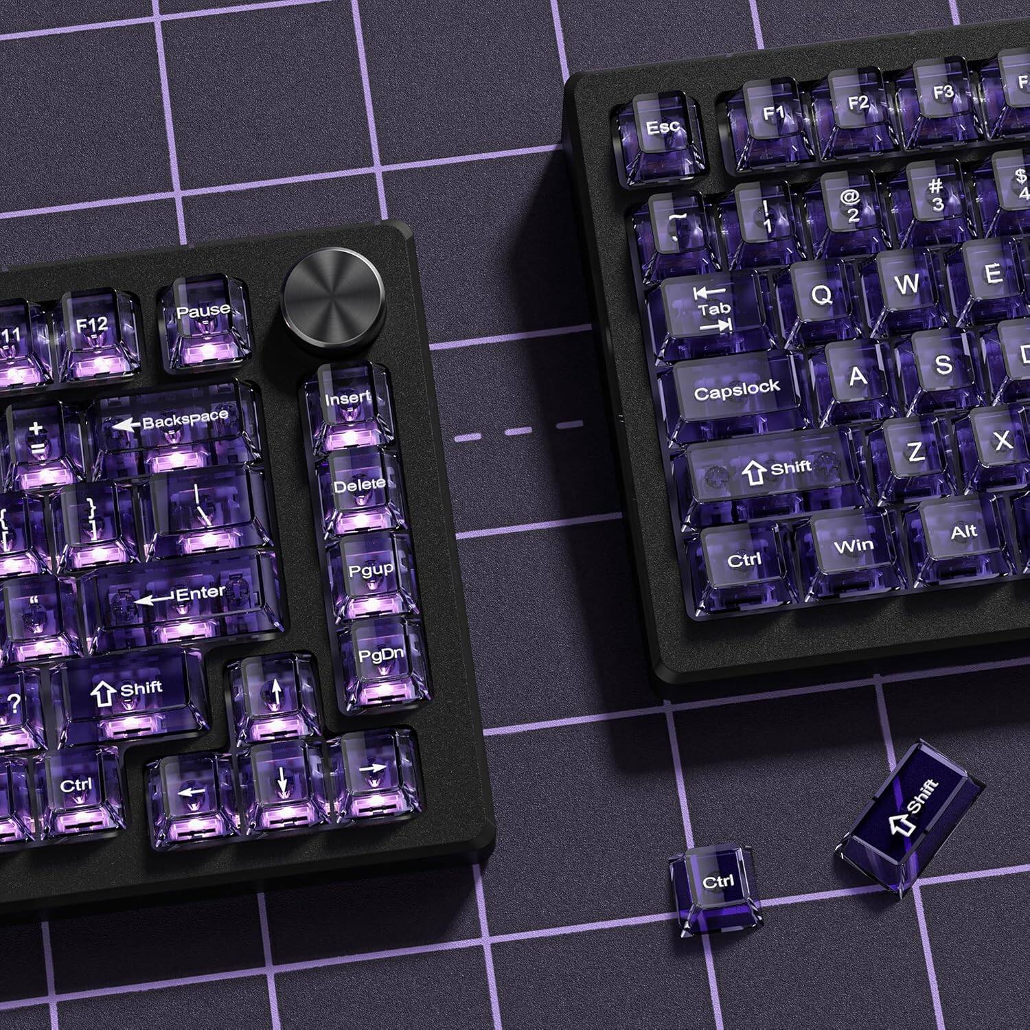 Womier Crystal Jelly keycaps ,Transparent Style Cute keycap for