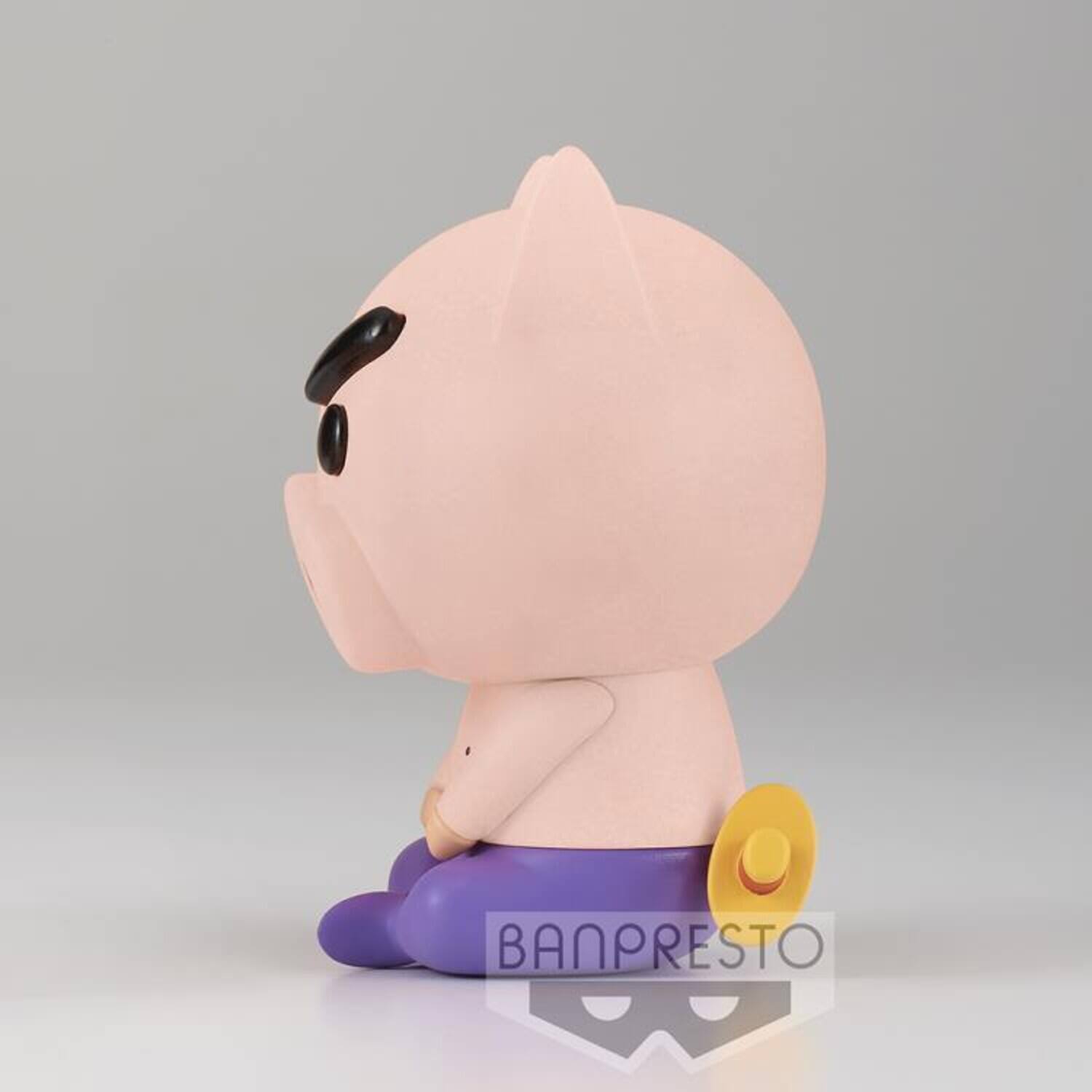 Alt View 1. PopMarket - BanPresto - Crayon Shinchan - Fluffy Puffy - Buriburi Zaemon (Version B) Figure   - Collectibles - Multicolor.