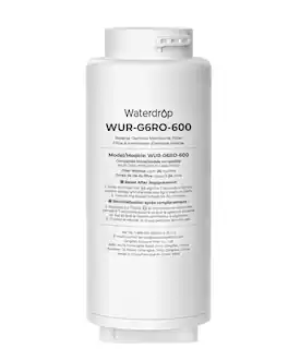 Waterdrop - G6RO-600 Filter, Replacement for G6A6 RO System, 2-Year Lifetime - White