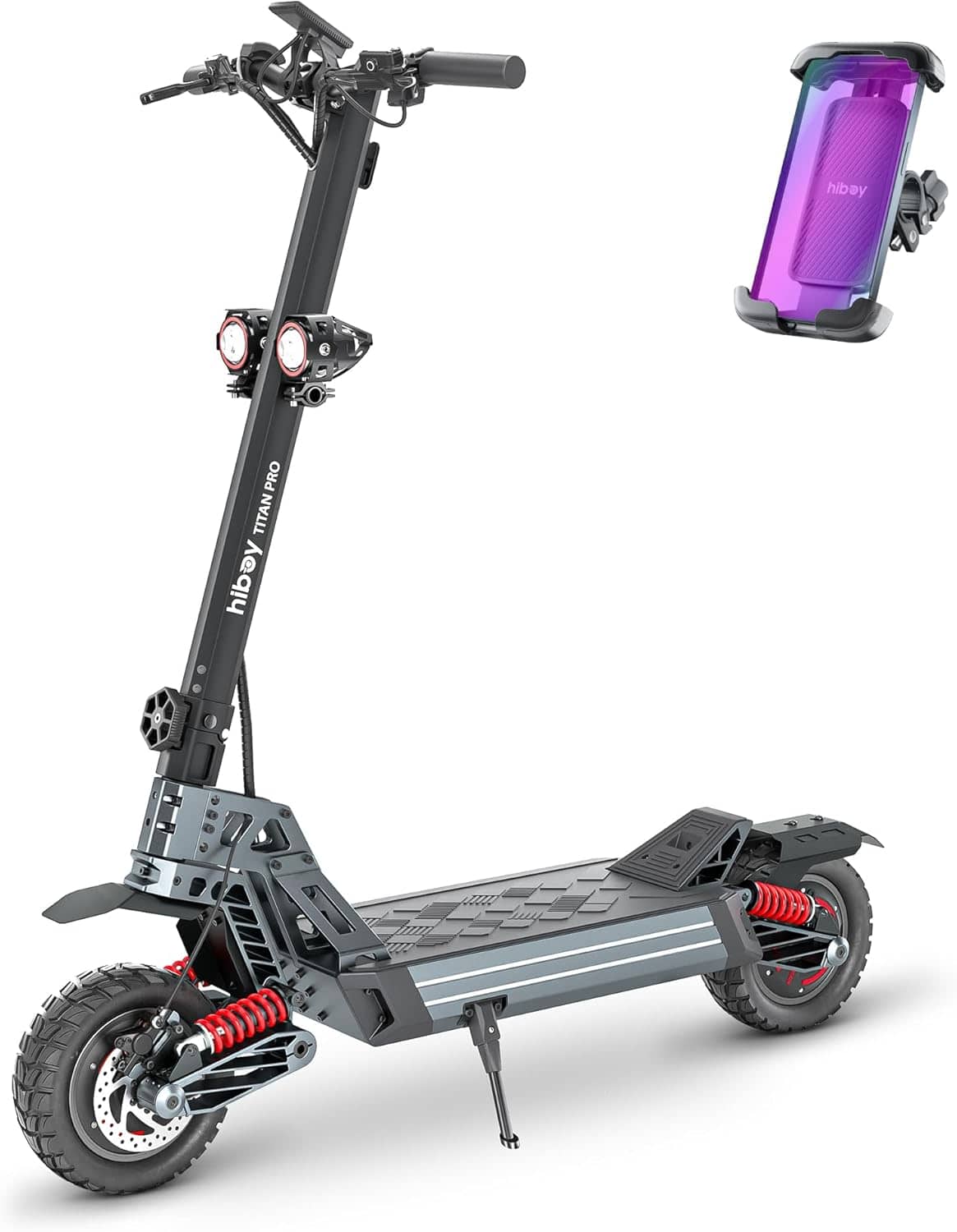 HiBoy - TITAN PRO Electric Scooter, 2400W Peak Dual-Motor - Black