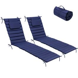 Crestlive Products - Outdoor Patio Lounge Chair Cushion - Navy