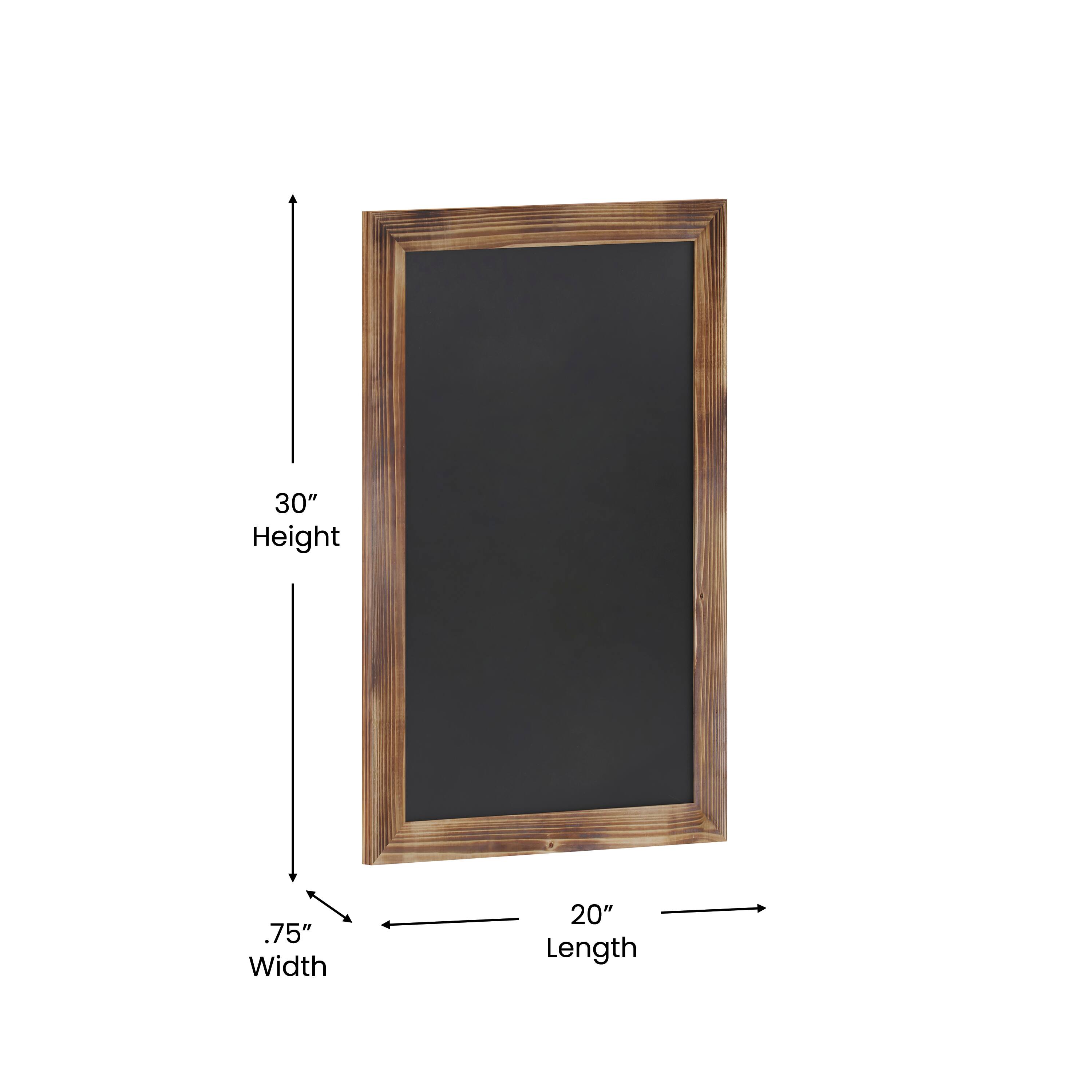 30" Height, .75" Width, 20" Length