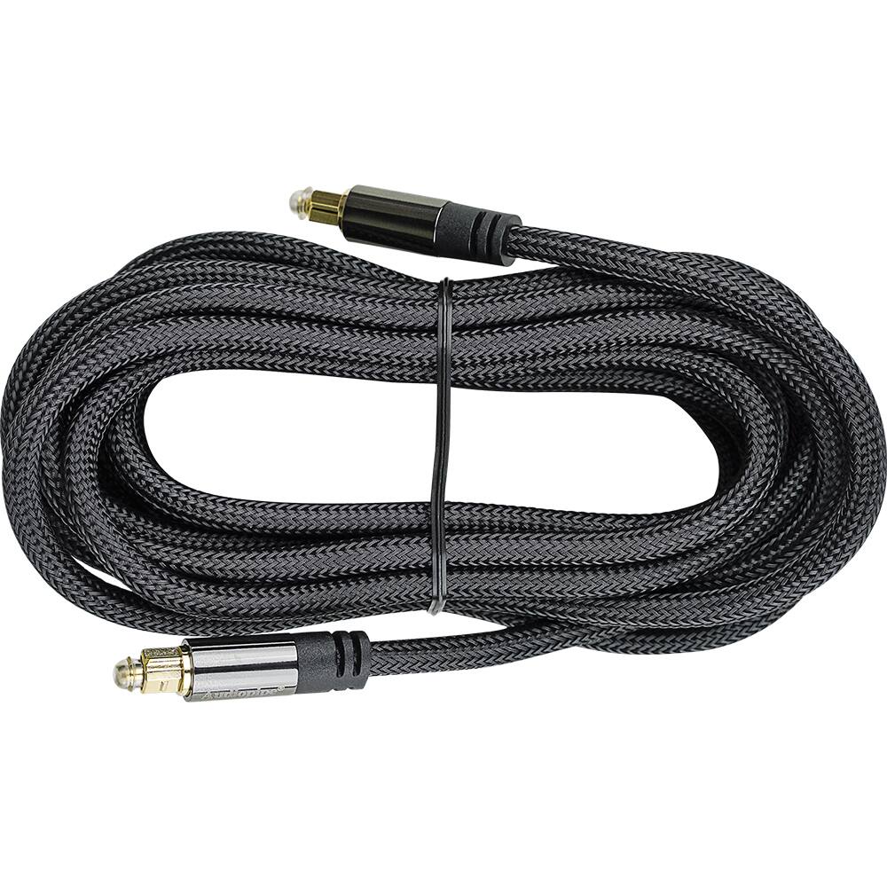 Angle. Audiopipe - 12 Foot Optical Audio Cable - Black.