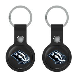 Keyscaper - Utah Mammoth Leatherette AirTag Holder 2-Pack - No Size - Black
