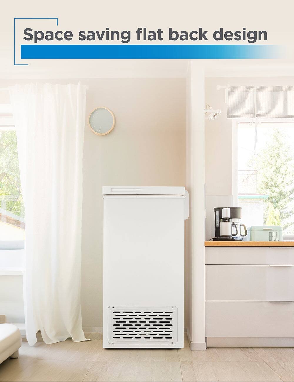 Space saving flat back design, do bread