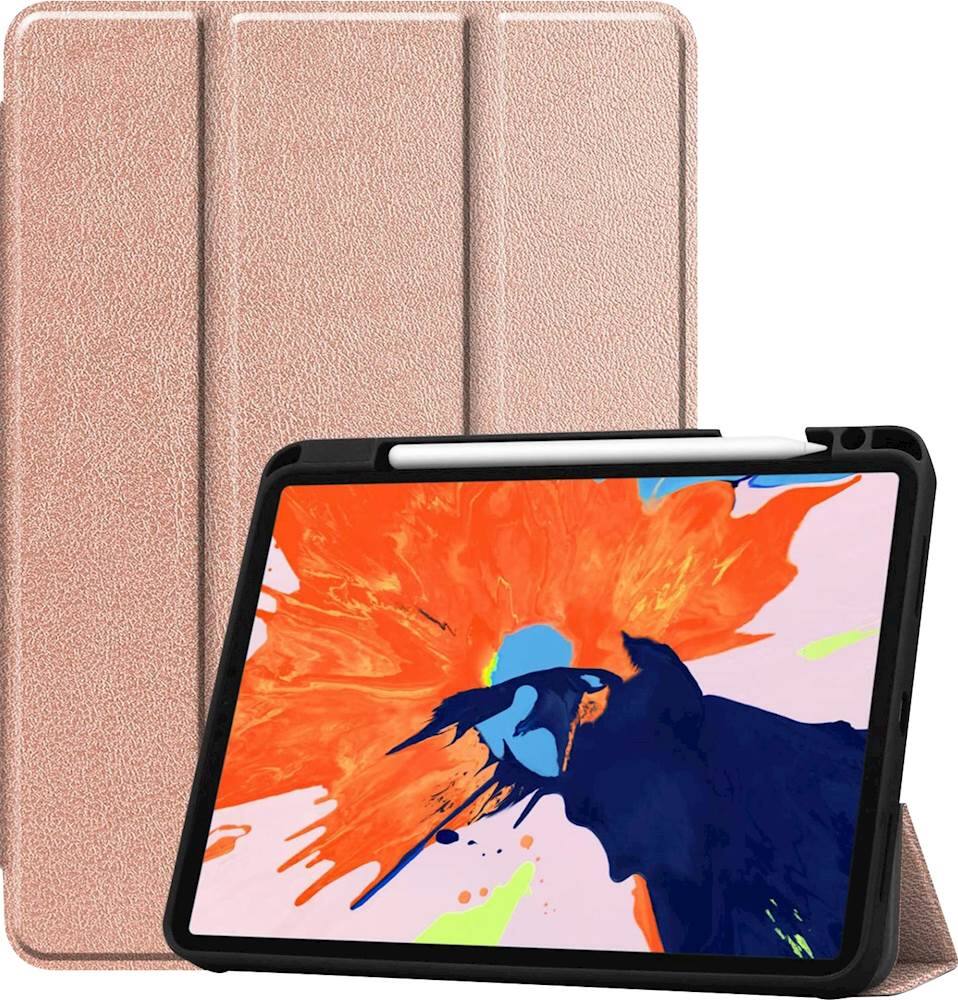 Alt View 11. SaharaCase - Folio Case for Apple iPad Pro 12.9 (4th, 5th, and 6th Generation 2020-2022) - Rose Gold.