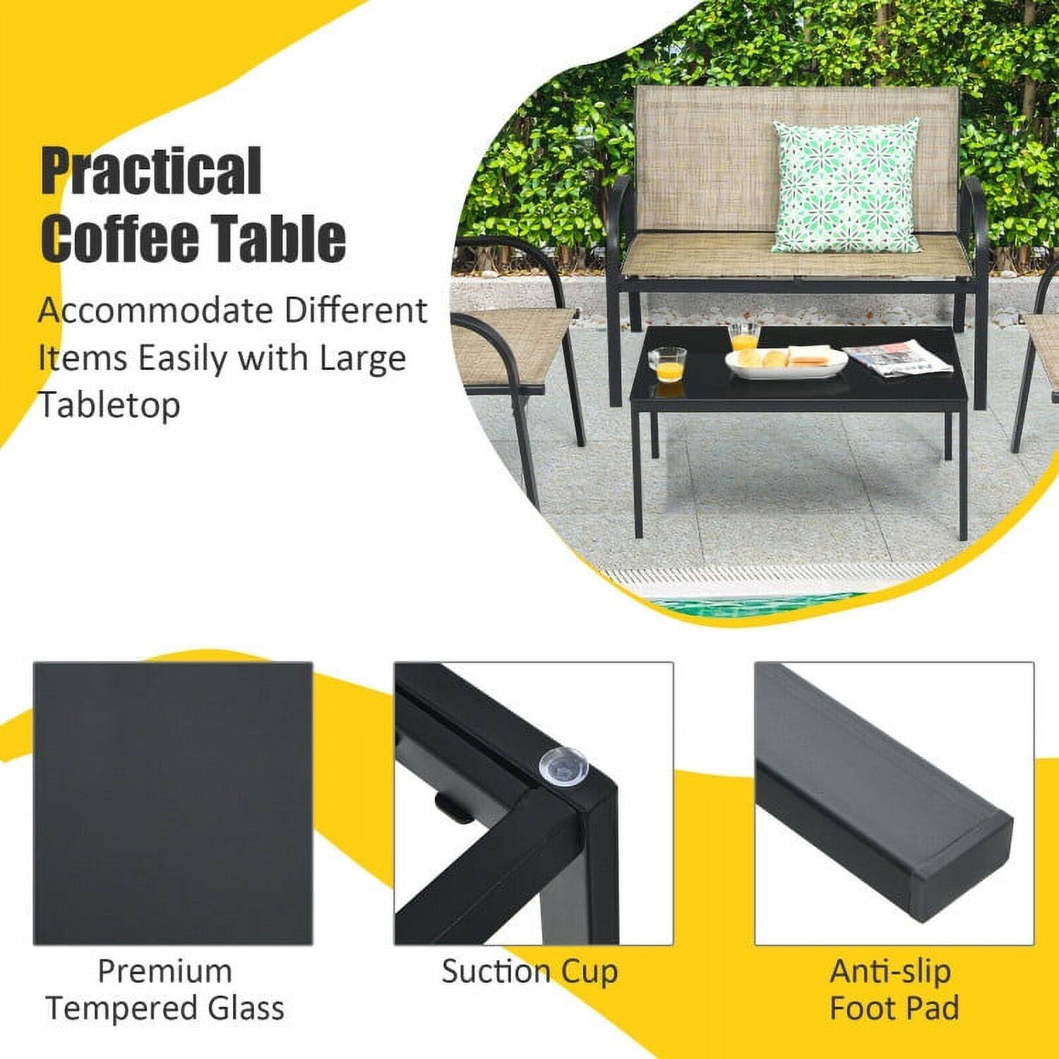 Practical Coffee Table  
Accommodate Different Items Easily with Large Tabletop  

Premium Tempered Glass  
Suction Cup  
Anti-slip Foot Pad