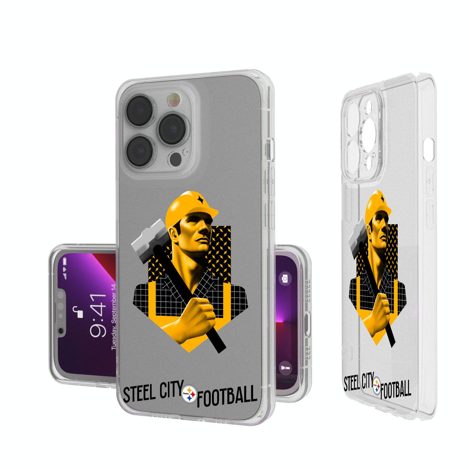 Keyscaper - NFL - Pittsburgh Steelers iPhone Clear Case - 15 Plus - Multicolor price history on PriceWatchPro