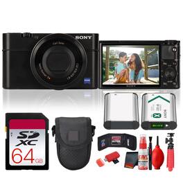 Sony - Cybershot DSC-RX100 Compact Digital Camera | 20.2MP 1” Sensor Pocket Camera Pro Bundle