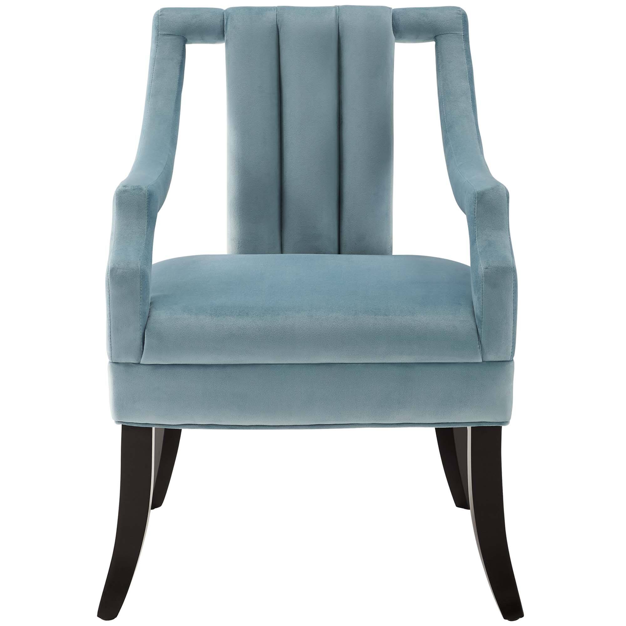 Alt View 2. Modway - Harken Performance Velvet Accent Chair Set of 2 by Modway - Light Blue.