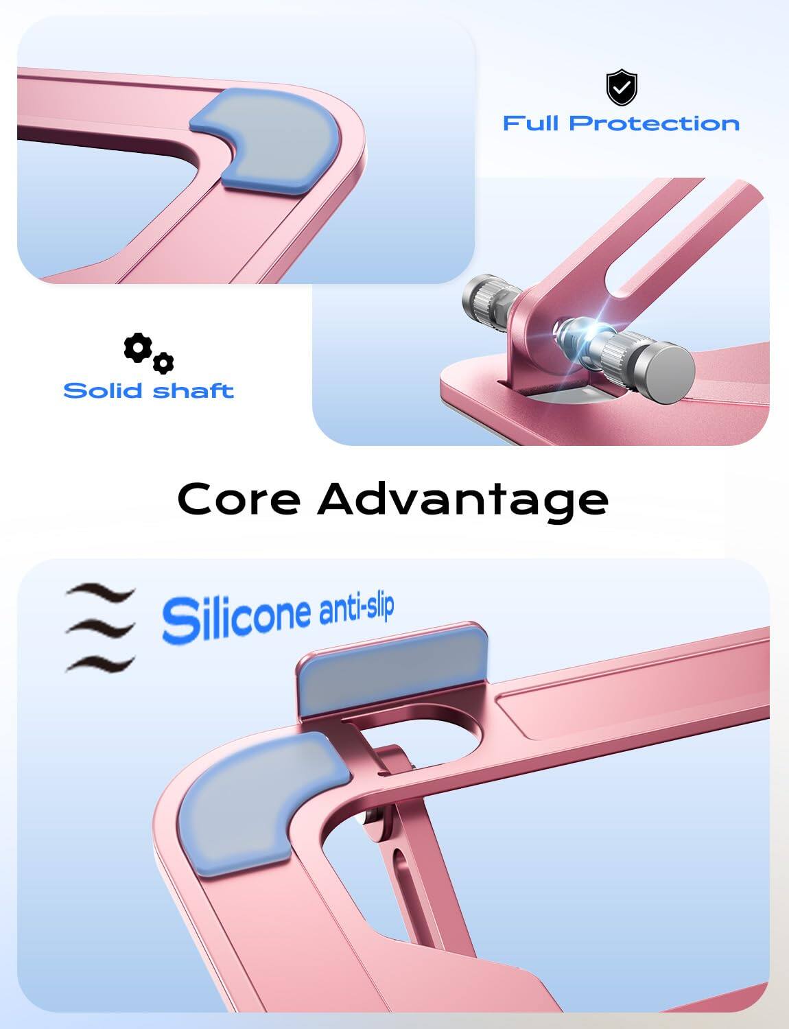- Full Protection
- Solid shaft
- Core Advantage
- Silicone anti-slip