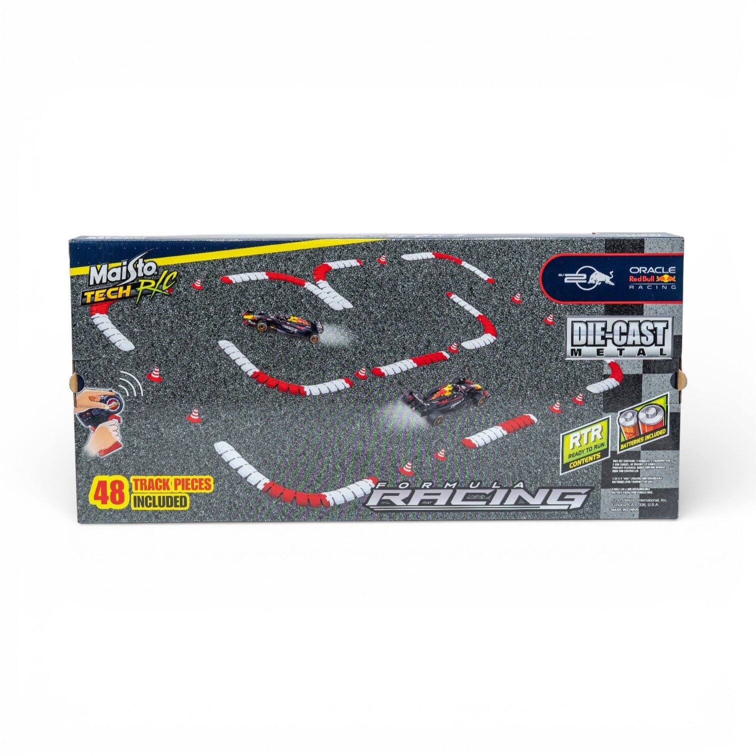 Maisto TECH R/C  
ORACLE Red Bull Racing  
DIE-CAST METAL  
48 TRACK PIECES INCLUDED  
RTR (READY TO RACE)  
FORMULA RACING