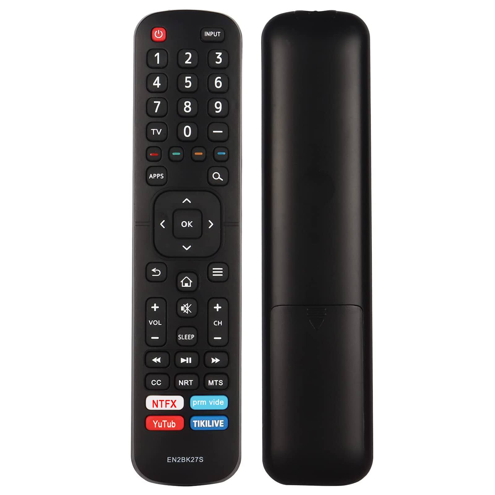 1
2
3
4
5
6
7
8
9
TV
0
-
APPS
OK
+
VOL
CH
SLEEP
CC
NRT
MTS
NTFX
prm vide
YuTub
TIKILIVE
EN2BK27S