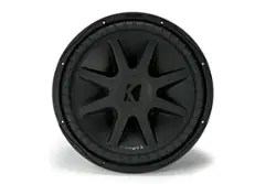 KICKER - CompVX 15" Dual-Voice-Coil 4-Ohm Subwoofer - Black - Front_Zoom