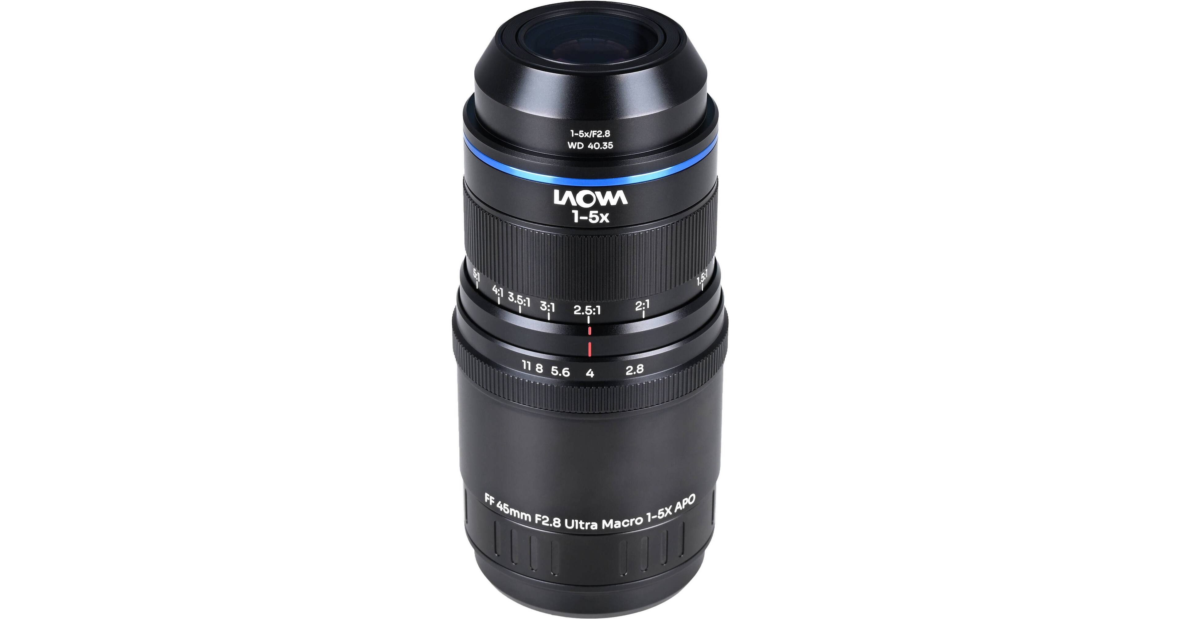 1-5x/F2.8 WD 40.35  
NON 1-5x  
5:1 4:1 3.5:1 3:1 2.5:1 2:1 1.5:1  
11 8 5.6 4 2.8  
FF APO 45mm F2.8 Macro 1-5X Ultra