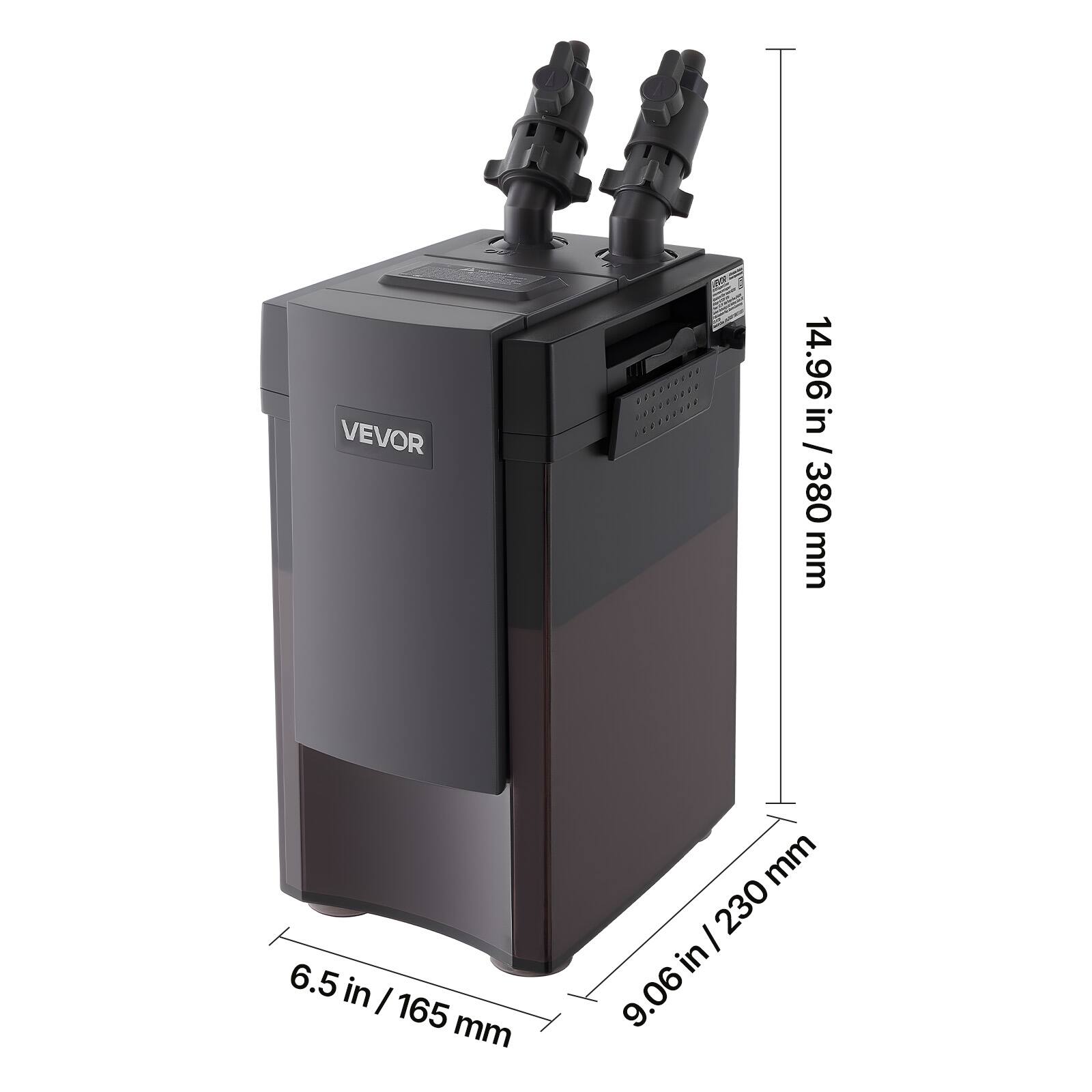 VEVOR

14.96 in / 380 mm

6.5 in / 165 mm

9.06 in / 230 mm