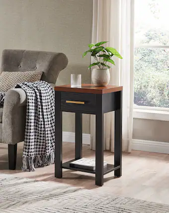 Front. Kings Brand Furniture - Kings Brand Furniture - Sendero Wooden Chairside Side End Table - White.