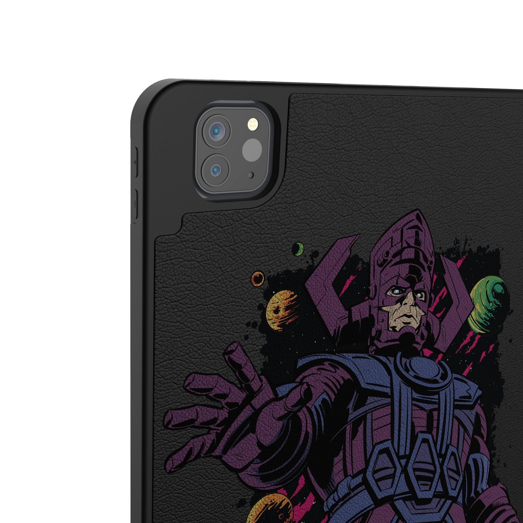 Left. Keyscaper - Marvel Badge Tablet Case - Apple iPad Pro 11in (M4) - Galactus.