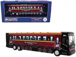 Van Hool CX-45 Coach Bus Academy Bus Lines "The Sunshine Flyer: The Rockfish" 1/87 Diecast Model by Iconic Replicas - Multicolor