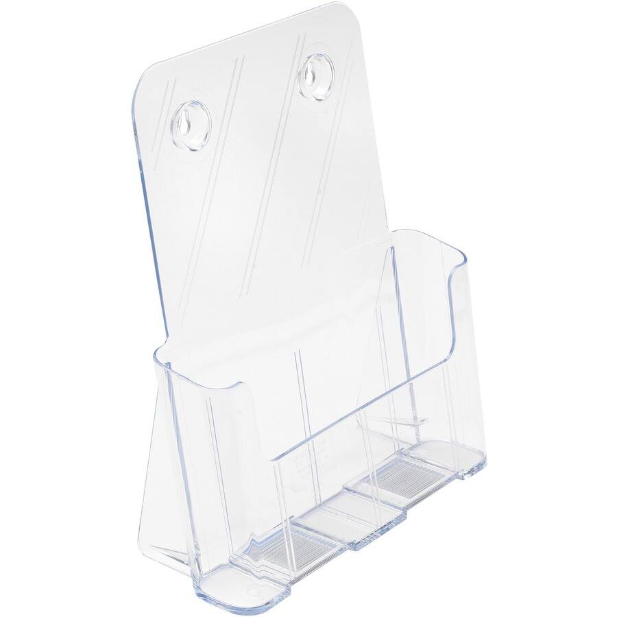 Left. Deflecto - Deflecto Single Compartment DocuHolder - 1 Pockets - 10.75" Height x 9.25" Width x 3.75" Depth - Desktop - Magazine Size.