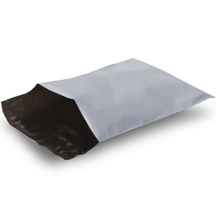 Front. Fosmon - 10" x 13", Self-Seal Tear-Proof Polyethylene Mailers - 200 Pack - Silver.