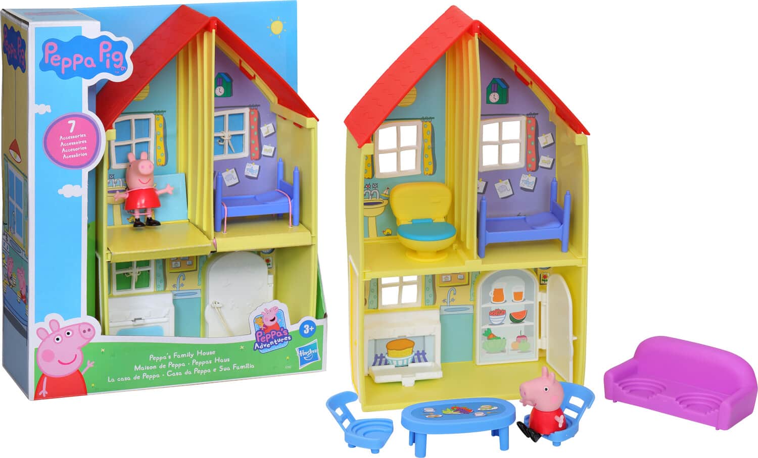 Hasbro - Collectibles - Peppa Pig - Peppa's Family House Playset - COLLECTABLES - Multicolor