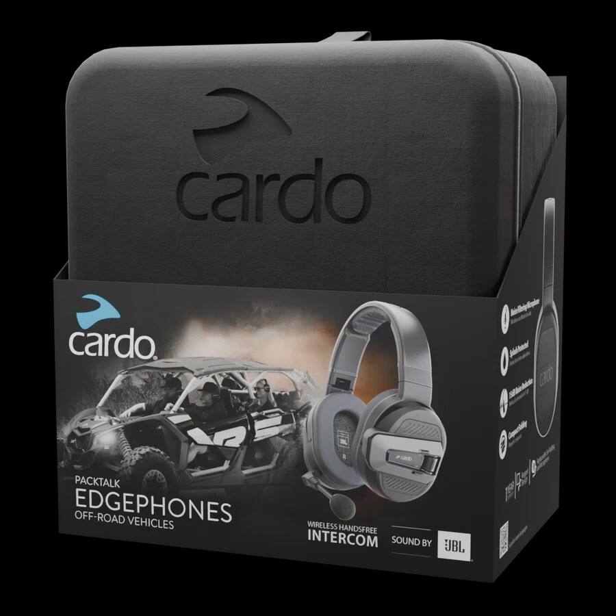cardo cardo. Caoo 1 PACKTALK EDGEPHONES OFF-ROAD VEHICLES WIRELESS HANDSFREE INTERCOM SOUND BY JBL