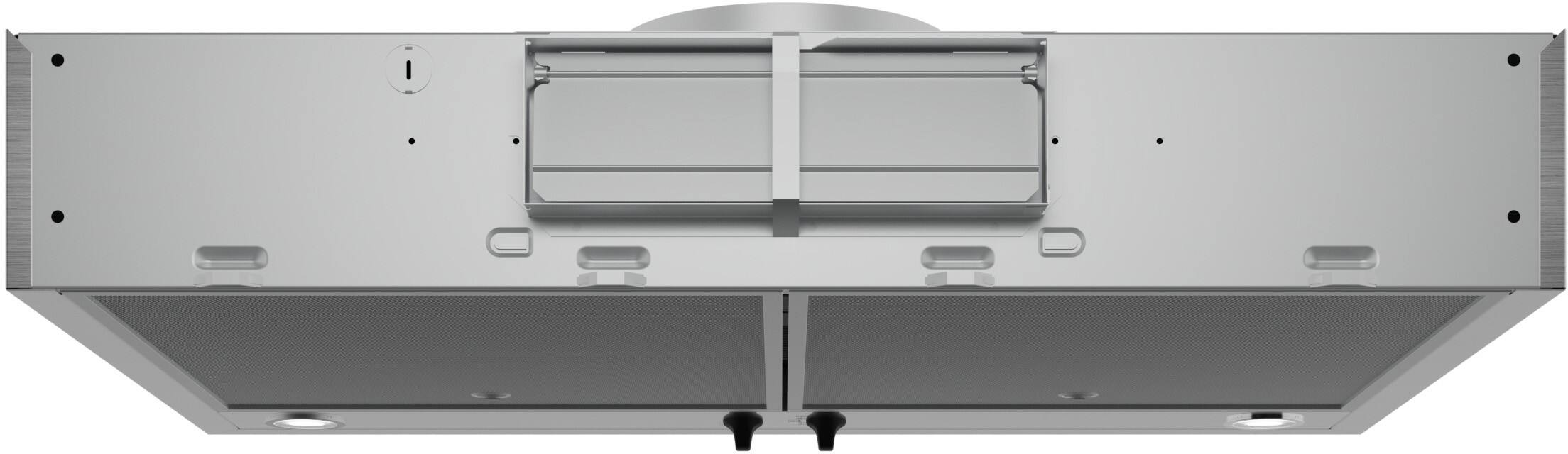 Alt View 11. Bosch - 300 Series 30" Convertible Undercabinet Range Hood - Stainless Steel.