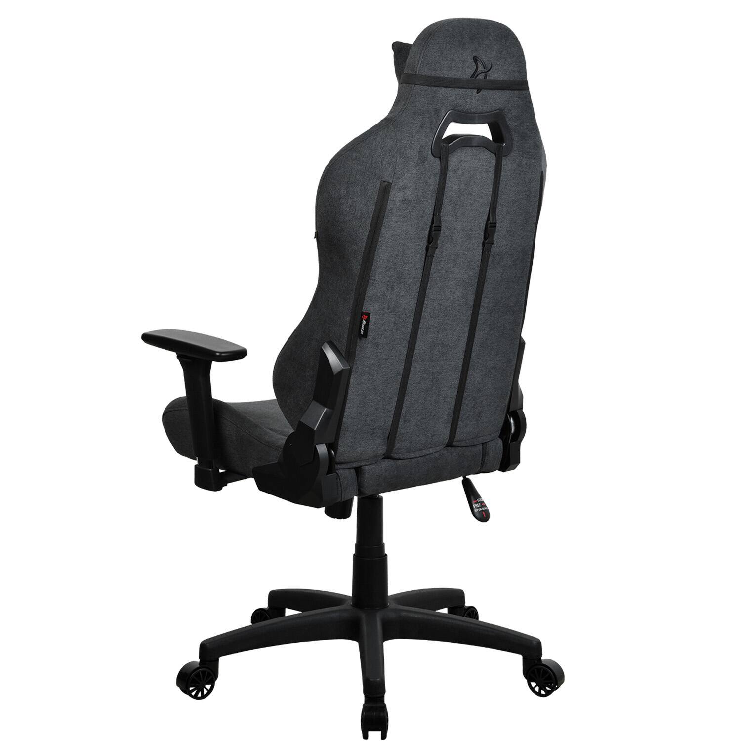 Alt View 12. Arozzi - Torretta Soft Fabric Gaming Chair - Dark Grey.