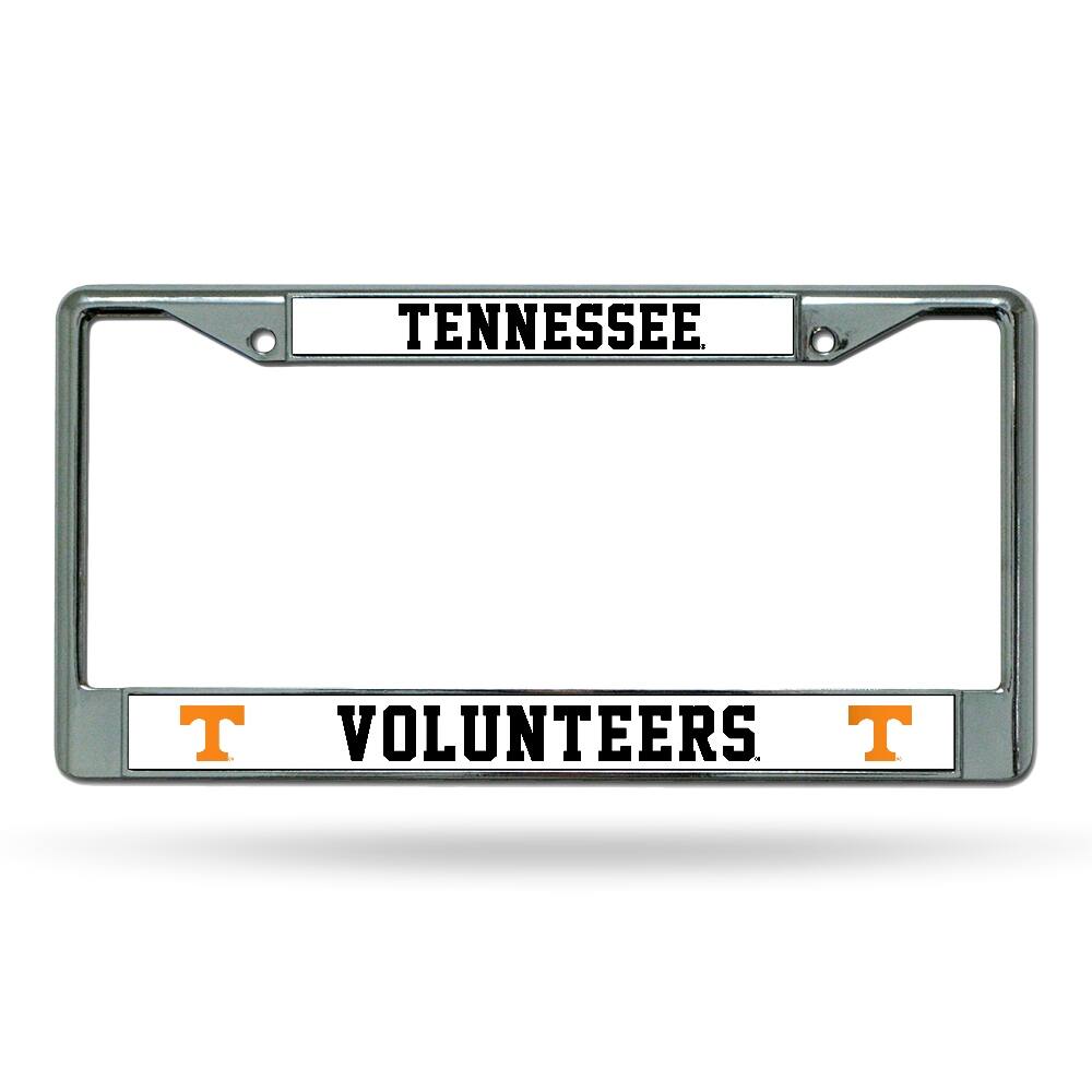 Rico Industries - University of Tennessee Volunteers Chrome Metal License Plate Frame - Multi