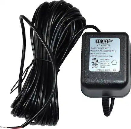 3s0e OAVPE DAAWE 484 HQRPO AC ADAPTER CLASS 2 POWER SUPPLY MODEL NO XY-24000300AU APH
INPUT: 120VAC 60Hz
OUTPUT: 24VAC 300mA 7.2W
CONFORMS TO UL STD 1310
CERTIFIED TO Intertek CSA STD.C22.2 NO.223
MADE IN CHINA 2202
