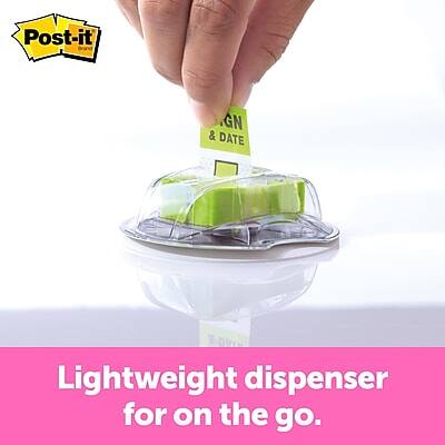 Post-it GN & DATE Lightweight dispenser for on the go.
