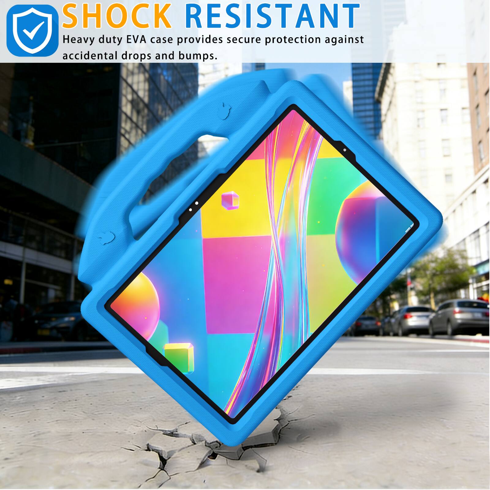 SHOCK RESISTANT  
Heavy duty EVA case provides secure protection against accidental drops and bumps.