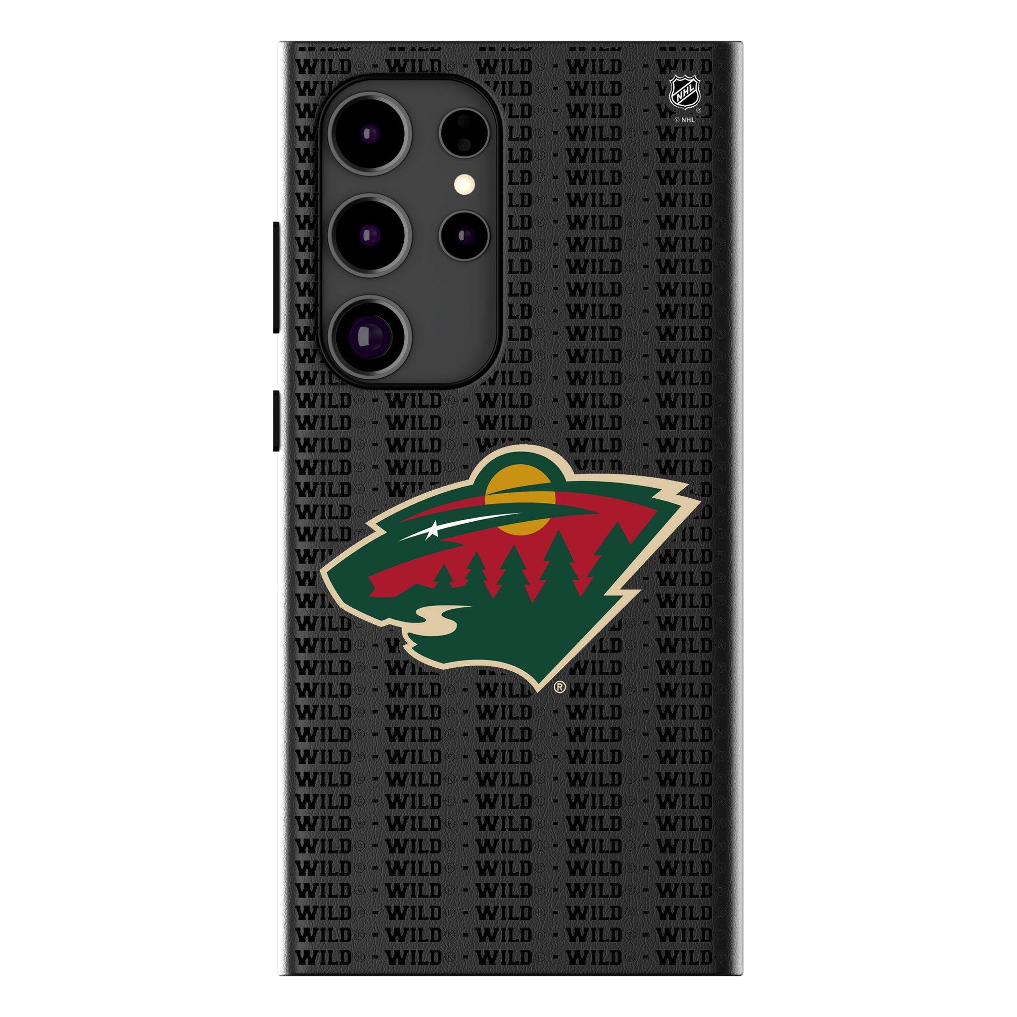 Keyscaper - NHL - Minnesota Wild Text Backdrop Galaxy Magnetic Bump Case - S24 - Black price history on PriceWatchPro