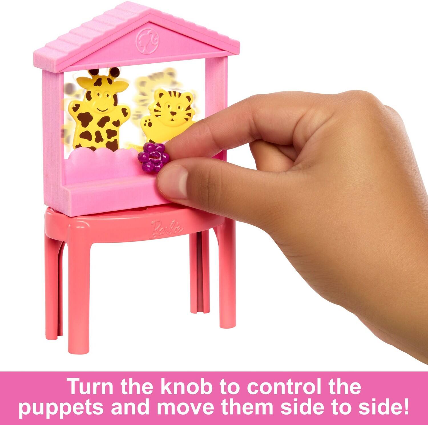 Barbie

Turn the knob to control the puppets and move them side to side!