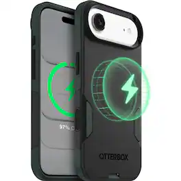 OtterBox - Commuter Series Hard Shell for iPhone Air - Forest Night (Black/Green)
