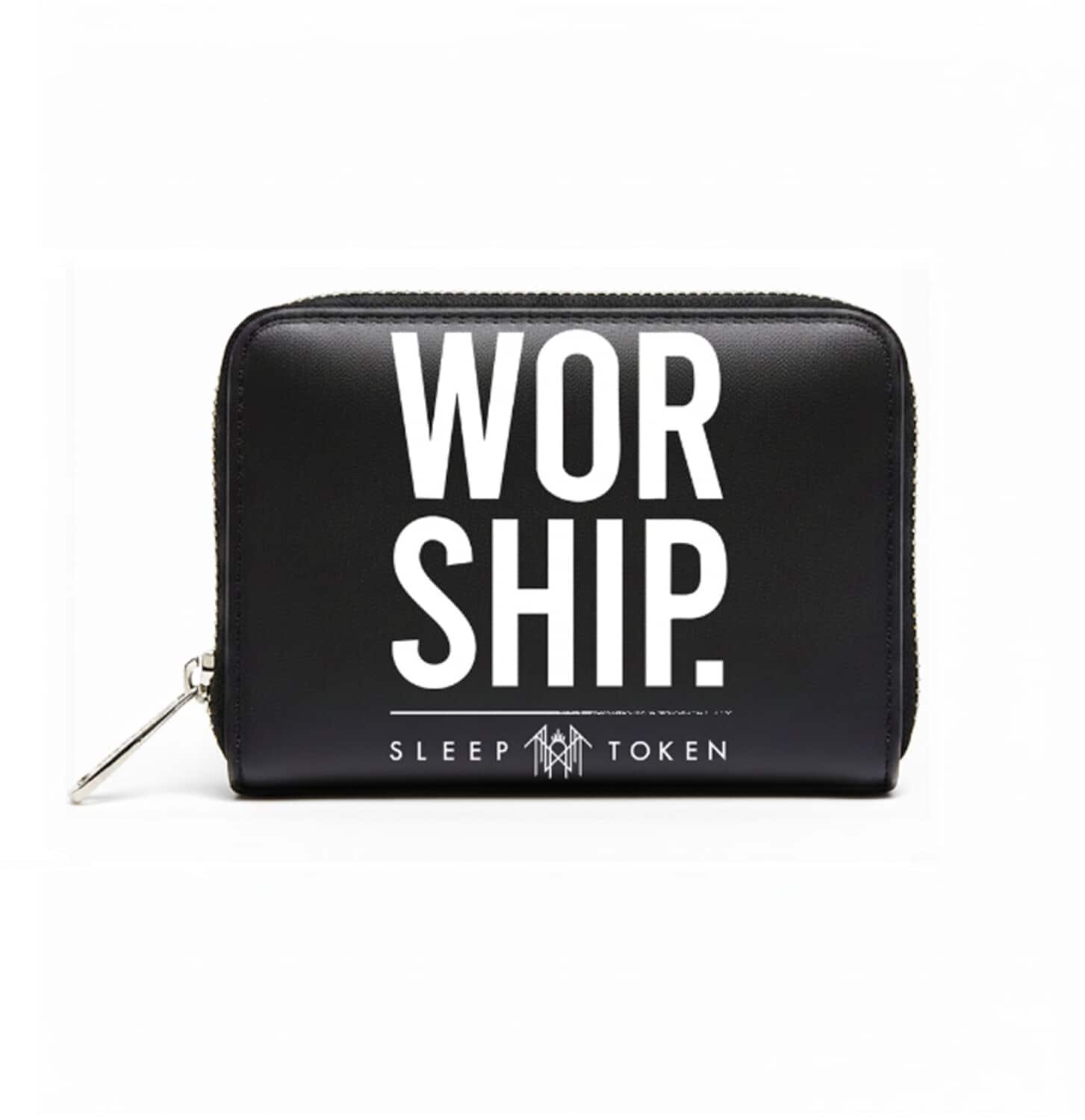 PopMarket - Sleep Token - Rocksax - Sleep Token - Worship - Bi-Fold Zipped Wallet/Purse (Black) - Multicolor