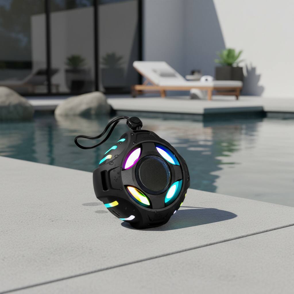 Alt View 1. Dazzed Corner - IP67 Waterproof Bluetooth Speaker, Robust Bass & HD Sound - Black.