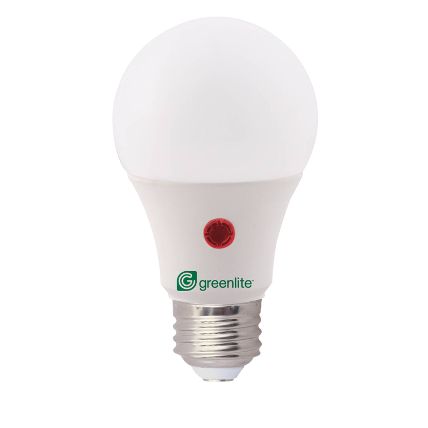 Angle. Greenlight - Greenlite A19 E26 (Medium) LED Dusk to Dawn Bulb Bright White 60 Watt Equivalence 1 pk.