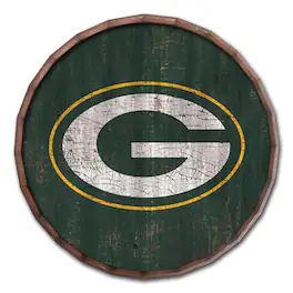 Fan Creations - Green Bay Packers 24" Cracked Color Barrel Top Sign - Multicolor