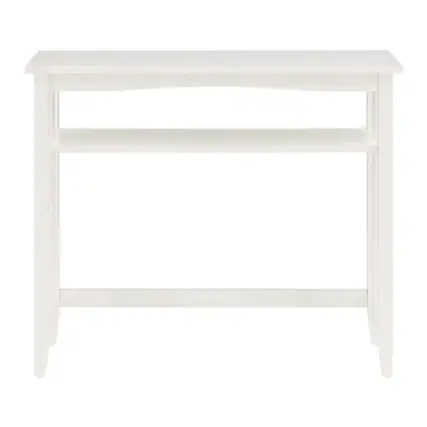 Front. OSP Home Furnishings - Sierra 36" Foyer Table - White Finish.